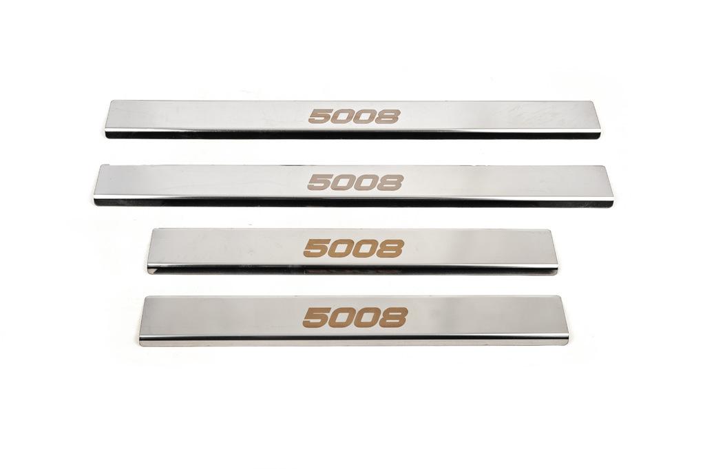 

Накладки на пороги Carmos (4 шт, нерж) для Peugeot 5008 2016-2023 гг