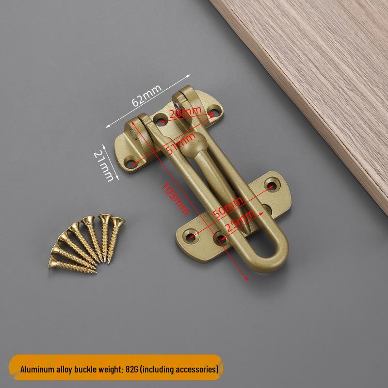 Alloy Anti-Theft Door Lock Chain with Safety Clasp