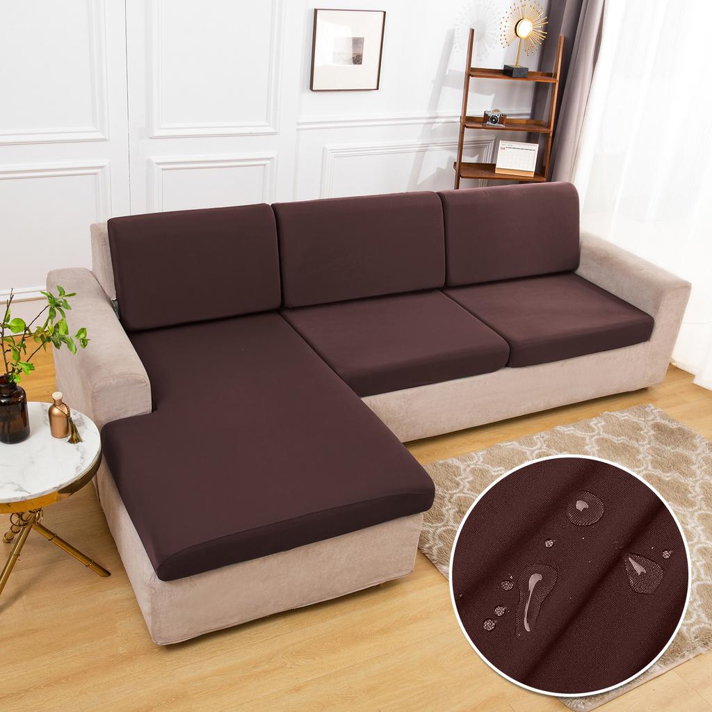 Waterproof Sofa Cushion Covers Non-Slip Silky Sofa Seat Covers Furniture Protector Soft Stretch Sofa Cover For Living Room El