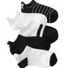 Women's Black & White Cartoon Embroidered Ankle Socks - Summer Thin Shallow Mouth Korean Style