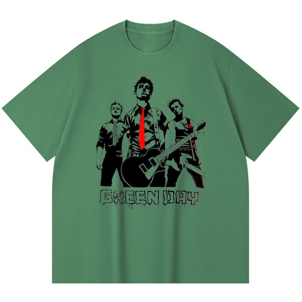 230 g/m² 100% Baumwolle Heavy Metal T-Shirt Rockband Beliebte Musik Druck Unisex Schweres Baumwoll-T-Shirt