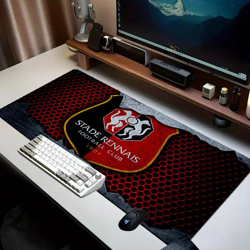 Stade Fc Emblem Mouse Pad Office Desk Mat, Gaming Mouse Pad Mousepad, Keyboard pad,Heavy-Duty Non-Slip Rubber Backing, Gift