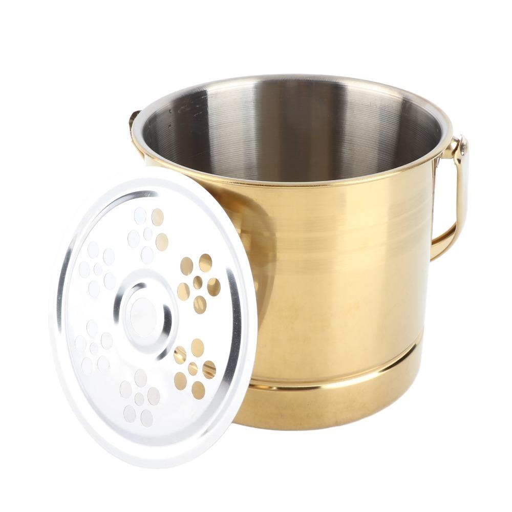1.6L Ice Container Thickened Professional Ice Bucket Durable Stainless Steel Ice Bucket Restaurant