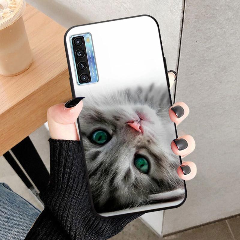 For TCL 20 5G / 20S / 20L Plus Case TPU Silicone Shockproof Lions Wolf Phone Covers for TCL 20L Plus Cases 20S Cool Fundas