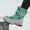 2024 Kinder High-Top Schneestiefel: Jungen Dicke Samt Warme Baumwollschuhe für Winter