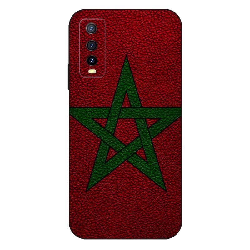 Morocco Flag Phone Case For VIVO Y31 IQOO U5 U5x 9 V21e V23 Y31s Y73 X60 X70 X80 Y33s Y21 Y76 Y15s T1 Pro Plus Cover