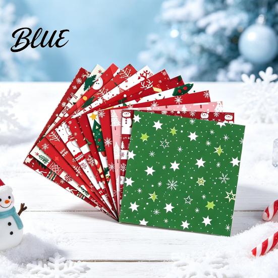 Handmade Greeting Card Supplies 12 Sheet Christmas Scrapbook Paper Winter Holiday Craft 5.9 x Inch Tree Snowflake Paper Snowman Decorative Cardstock