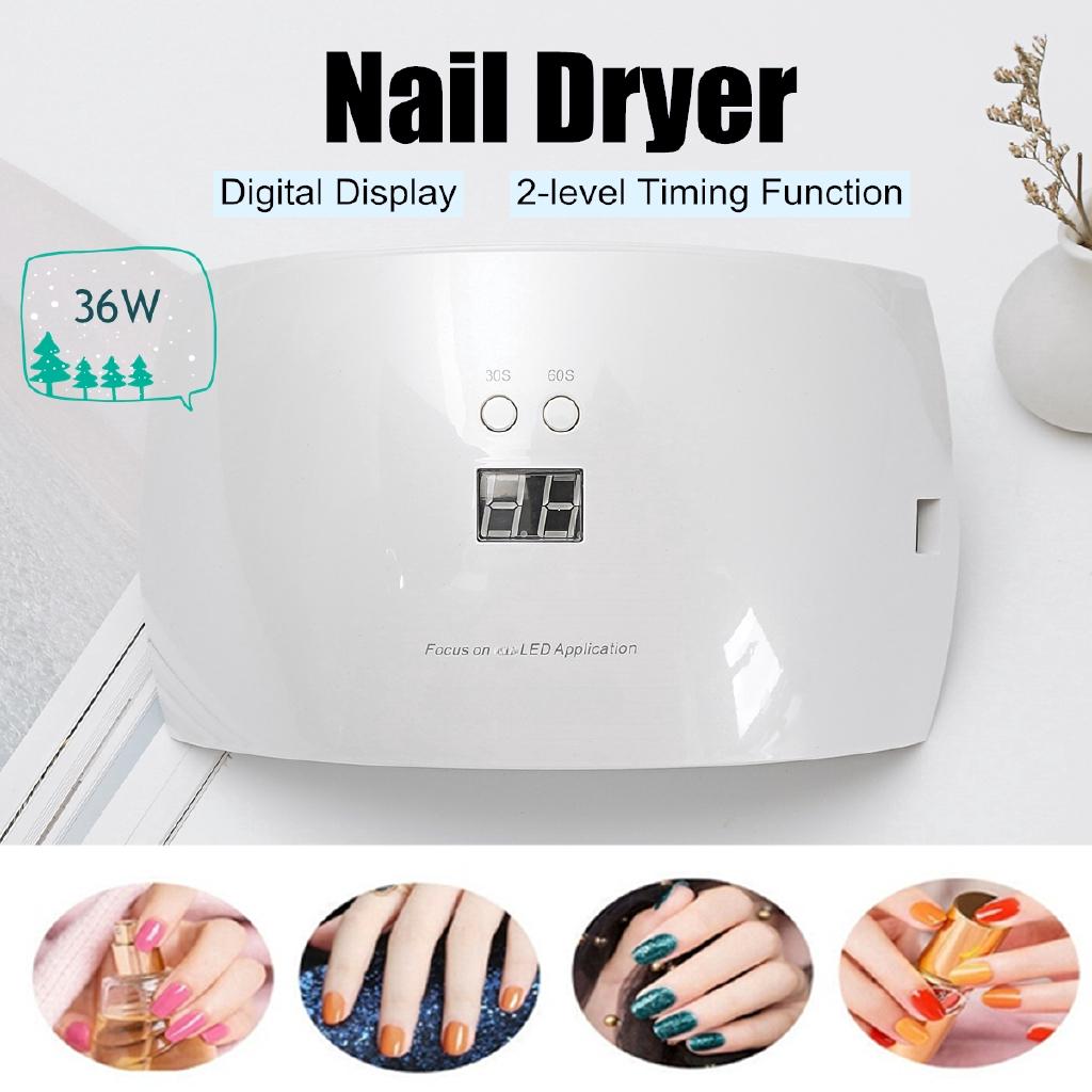 

18 шт. 180 светодиодных ламп УФ-лампа для сушки ногтей Лампа для полимеризации Маникюр для ногтей Портативный Фототерапия Инструменты для маникюра Таймер Умная сушка для ногтей