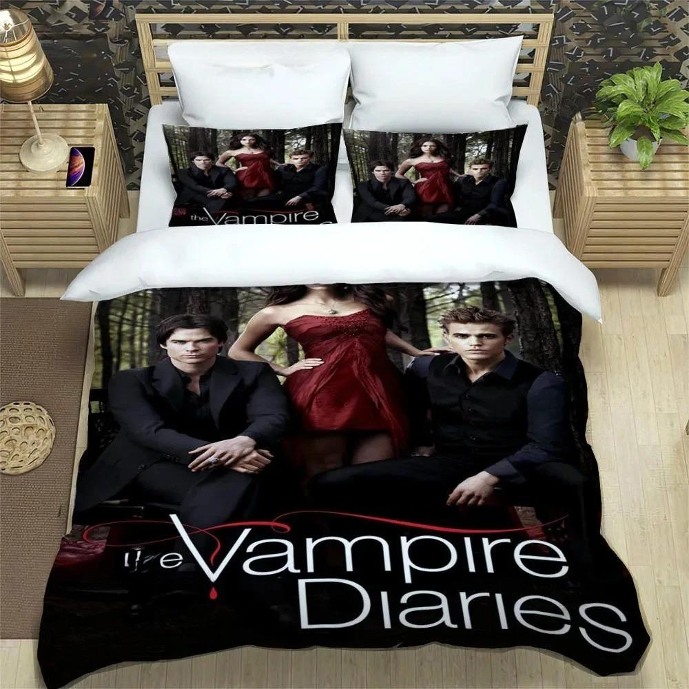 The Vampire Diaries Damon Salvatore Bedding Sets Exquisite Bed Supplies Set Duvet Cover Bed Comforter Set Bedding Birthday Gift