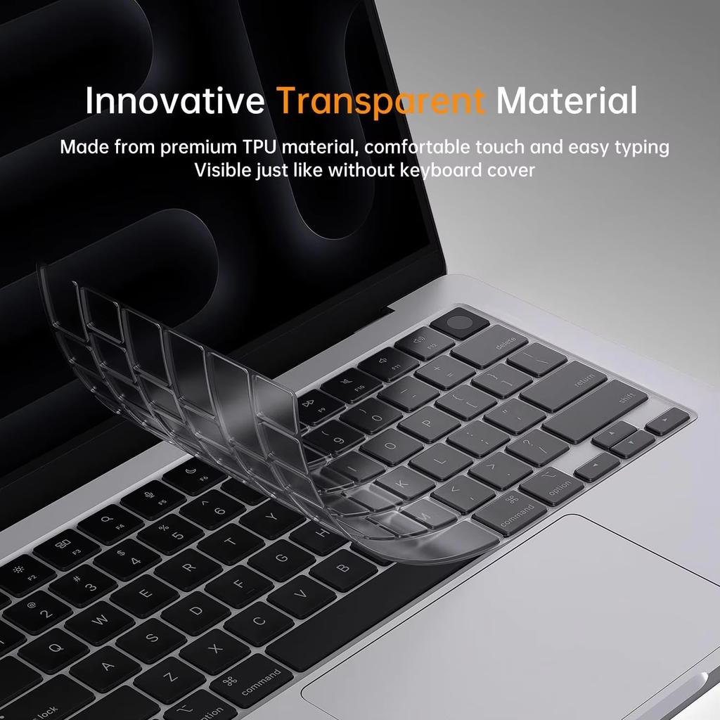 Clear Transparent Keyboard Protector Skin For MacBook Neo 13" A3404 EU/UK US Layout Ultra-thin 0.1mm TPU Dustproof Anti-spill