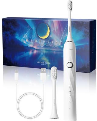 Brushing Electric Speed IPX7 Waterproof Aroma Nova Gift Divine Experience Toothbrush, Ultra-High Toothbrush, Japanese Company (Royal White)