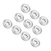 10pcs Through Hole Hand Twist Nuts Flat Head Carbon Steel Nuts Flanged Thumb Nut  Machine Assembly