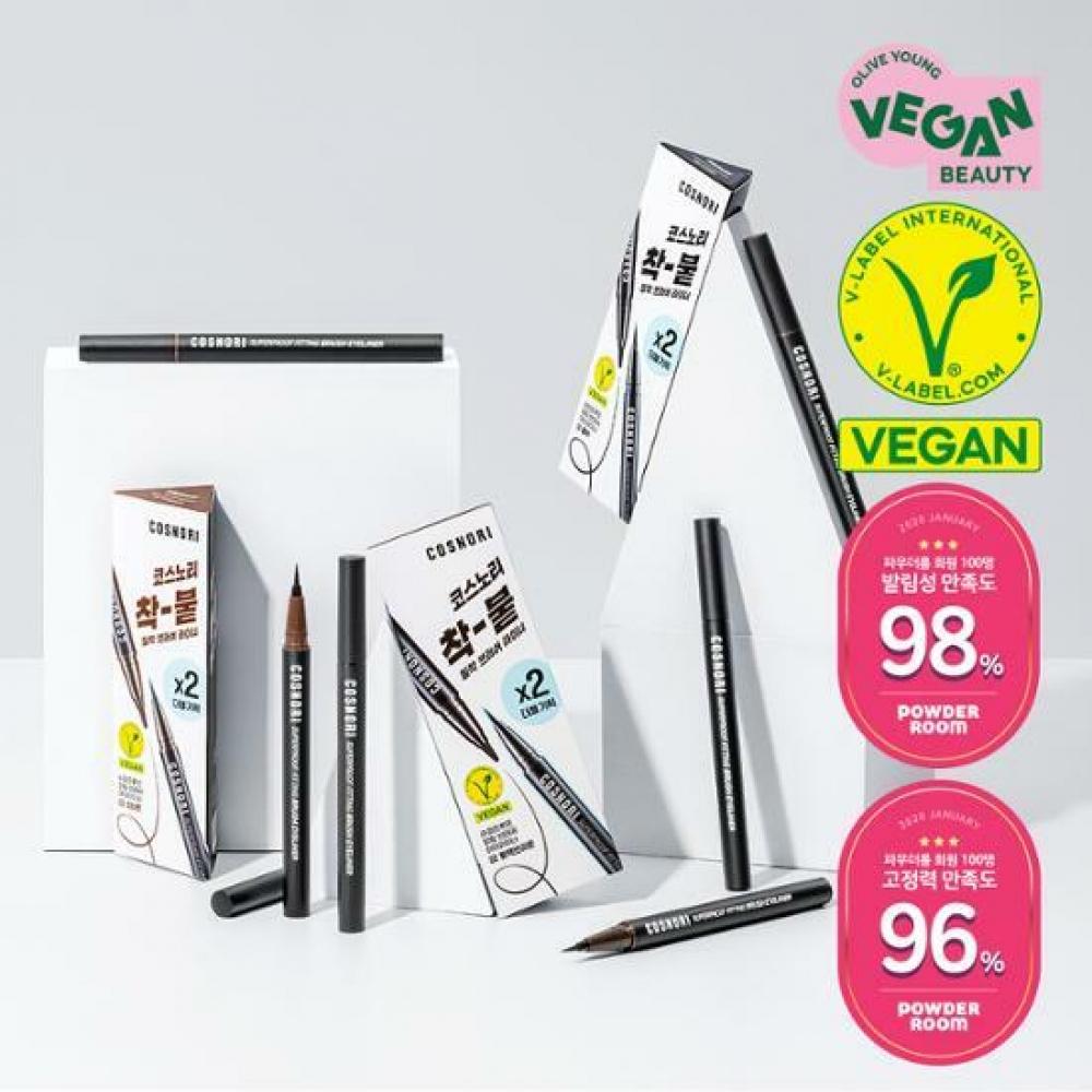 

Kosnori Super Proof Fitting Brush Кисть для подводки глаз 1+1 Special