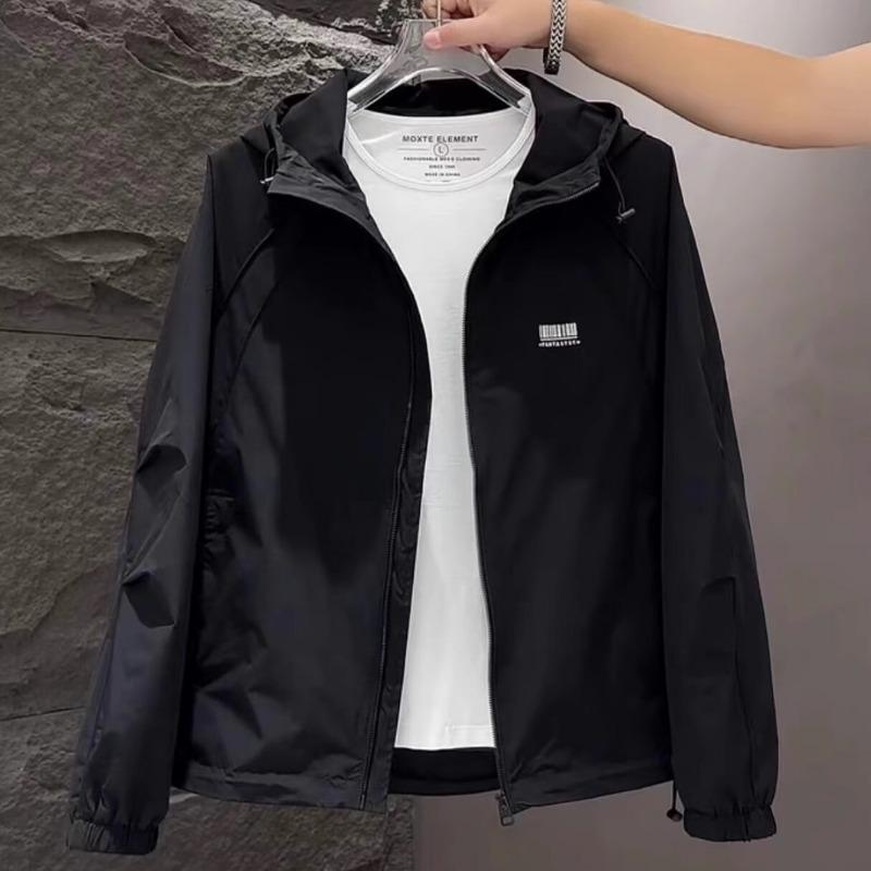 Frühling Herbst Locker Lässig Reißverschluss Mantel Herren Einfach Mode All-Match Cardigan Jacke Top Herren