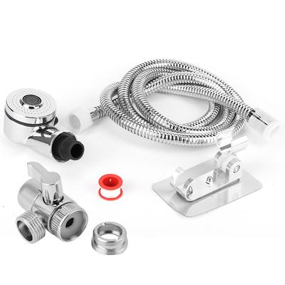 Home Bathroom Hand Shower Sprayer Hair Washing Kit Faucet Converter Adapter Set AccessoriesHair