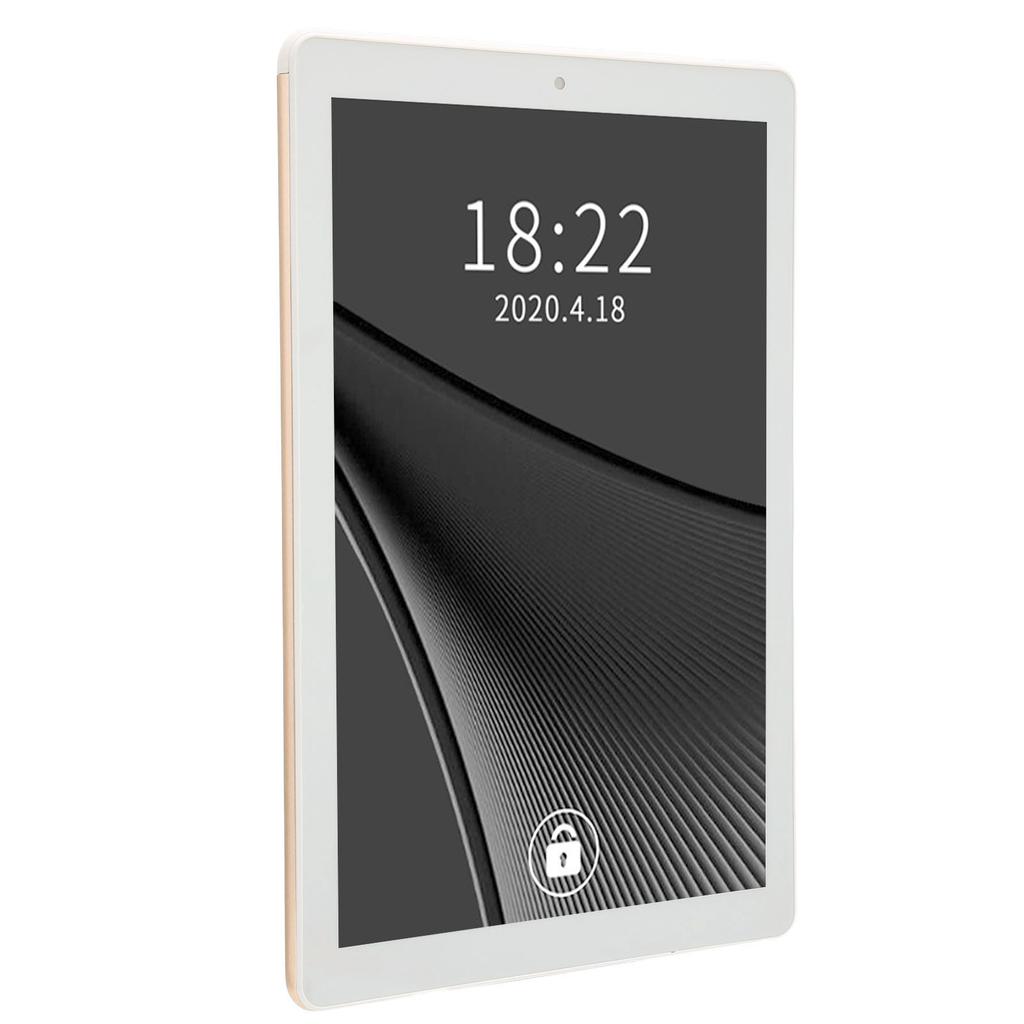 Für Android 11 Tablet 10 Zoll IPS HD-Bildschirm 3 GB 64 GB 8-Kern-Prozessor Tablet mit 3G-Netzwerk 5G WIFI 100–240 V Gold EU