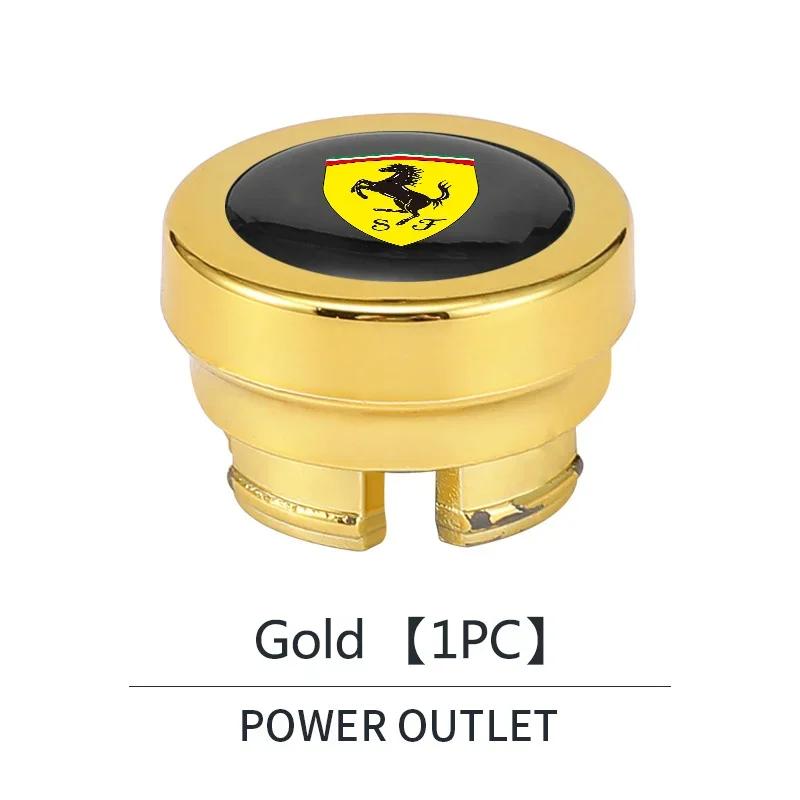ABS Car Cigarette Lighter Cover Dust Proof Decoration Cap For Ferrari 308 GT4 328 GTB GTS F355 360 Modena F430 458ltalia 488 GTB MQ4