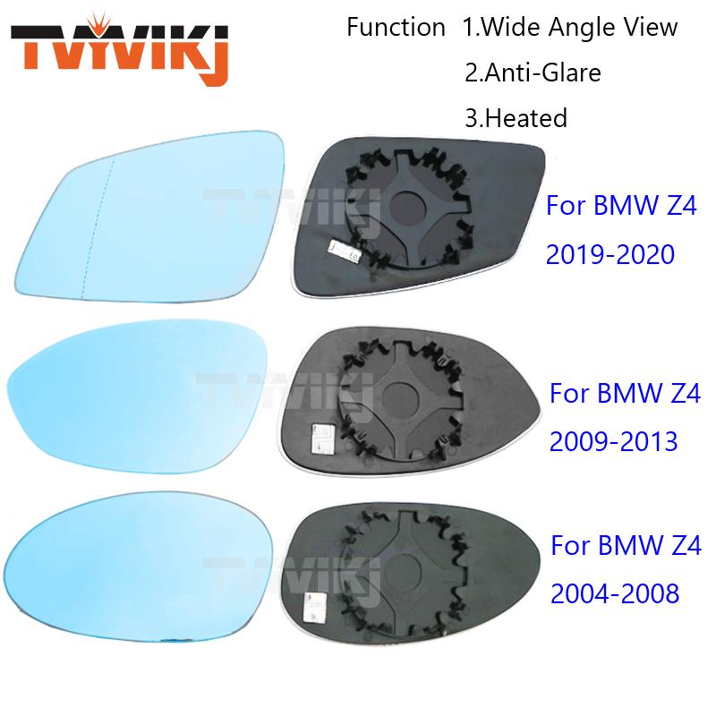 

TVYVIKJ 1 пара боковых зеркал заднего вида, синие стеклянные линзы для BMW Z4 2004-широкоугольный вид, антибликовая дверь