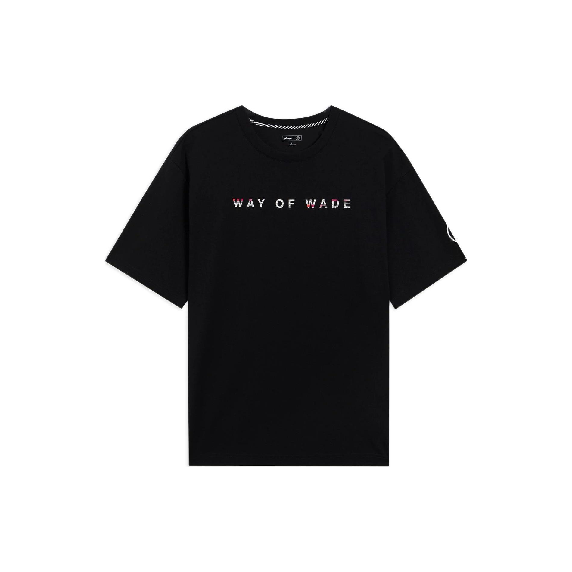 Li-Ning Way Of Wade Code Graphic Loose Fit T-shirt Black Men s AHSS437-1 M