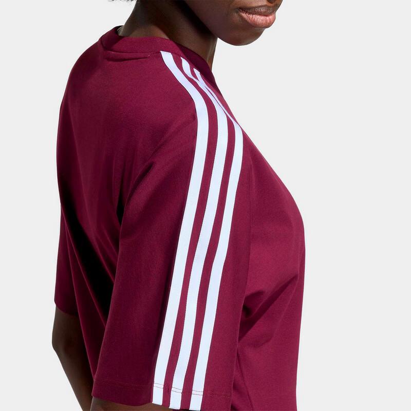 Adidas Women's Striped Loose Fit Sport T-Shirt