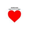 Heart-Shaped Multicolor Label Stickers: Writable, Adhesive, and Perfect for Categorizing or Decorating.