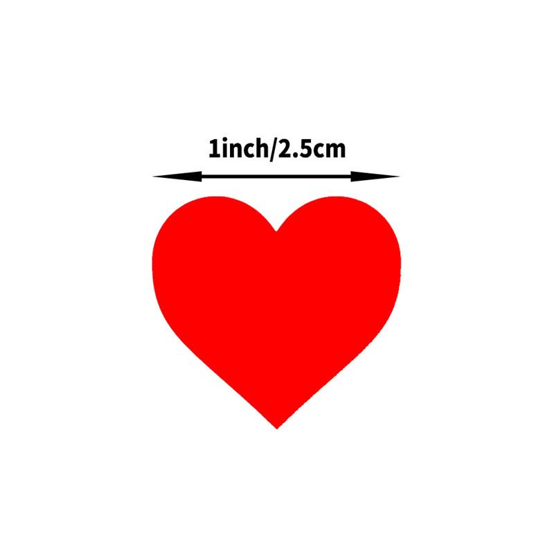 Heart-Shaped Multicolor Label Stickers: Writable, Adhesive, and Perfect for Categorizing or Decorating.