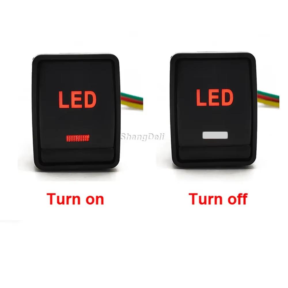 1Pc Power on off DRL LED Light Button Seat Mirror Steering Wheel Heating Switch Radar for Nissan Tiida Sylphy Qashqai X-TRAIL Switches4