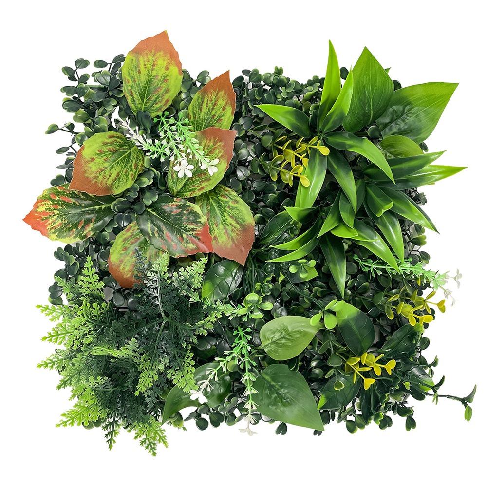DIY Artificial Plant Wall Panel Sunflower Artificial Fern Grass  Background Wall Decoration