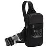 New Nike Nylon Sling Bag, Crossbody Bag Regular Unisex Black & Reflective Silver HF6994-010