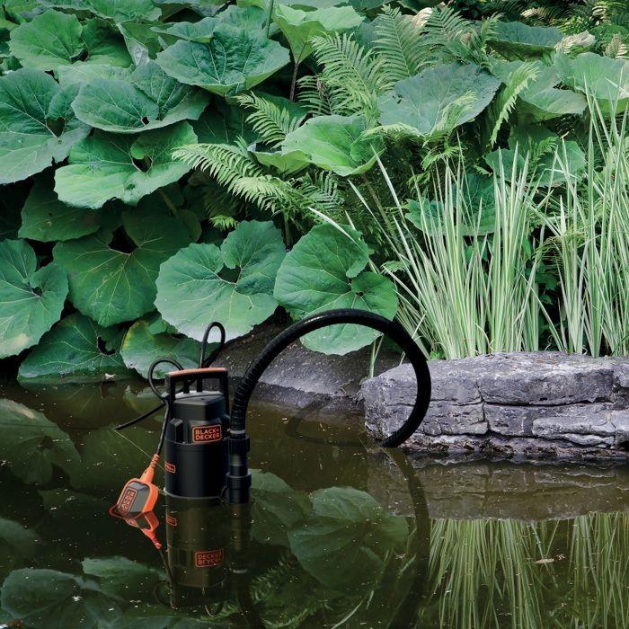 Pompe Submersible - BLACK+DECKER - BXUP750PTE - 750 W - Eaux Claires Et Sales - Débit 13000 L/h