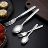 316 Stainless Steel Tableware Fork Spoon SC Aiou Series Multi-specification Smooth Edge Treatment Supplies