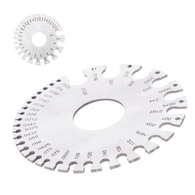 Round Dual Sided Design Thickness Gauge  for Wire, Sheet Metal, Paper, Leather, Wood
