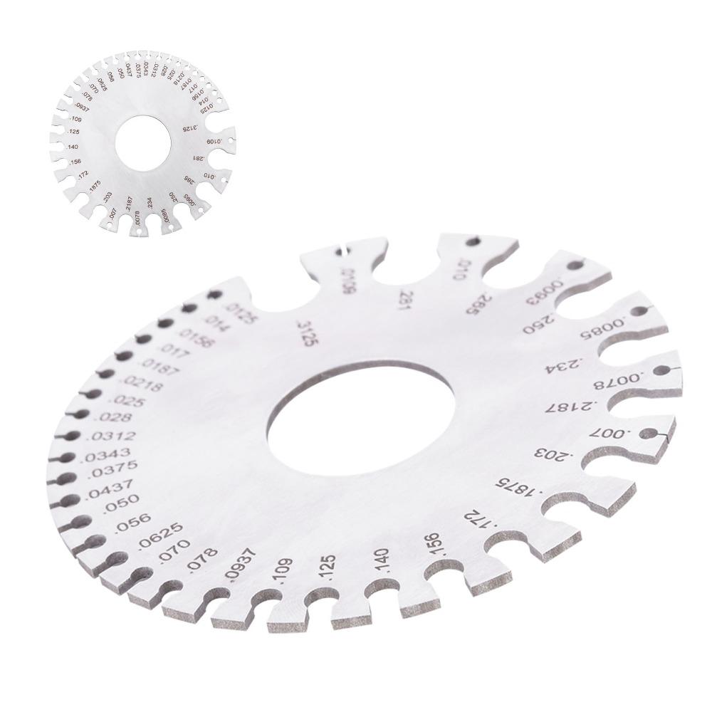 Metric and Imperial Scales Thickness Gauge for Wire, Sheet Metal, Paper, Leather, Wood