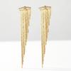 Xiyin, hot-selling high-end atmospheric fringed earrings women's niche light luxury design temperament long earrings
