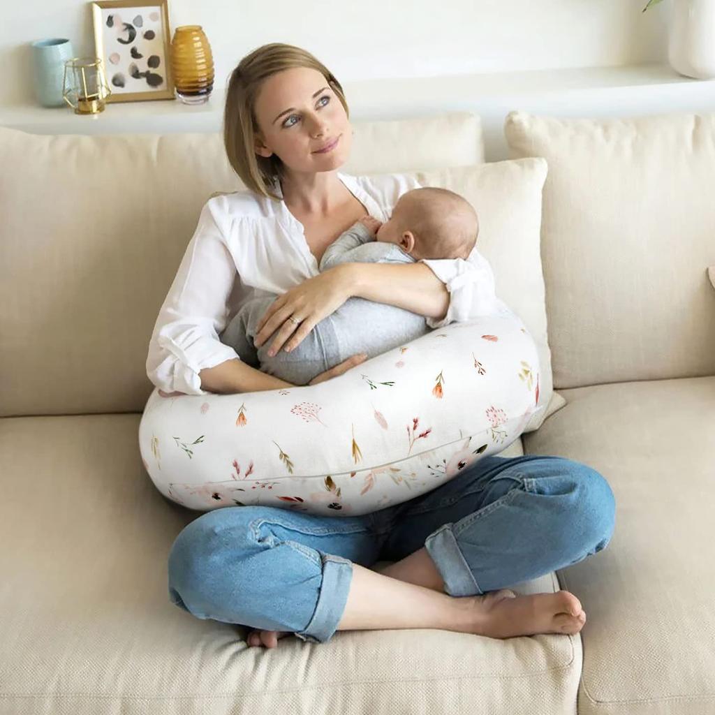 Baby Breastfeeding Pillow Pillowcase Elastic U-shaped Breastfeeding Pillowcase Multifunctional Baby Learning Sitting Pillow Removable Pillowcase