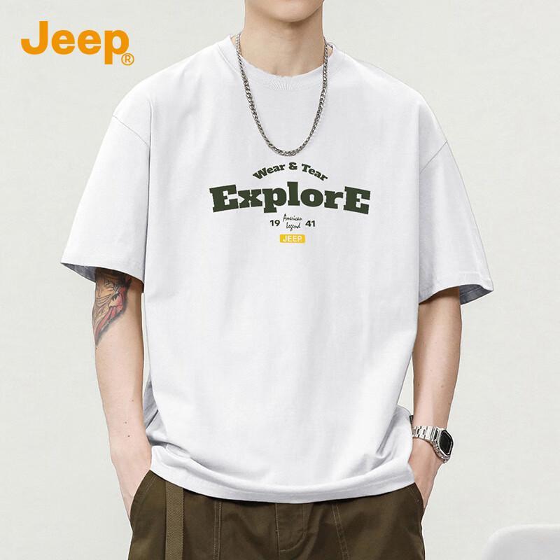 JEEP Men s 260G Heavyweight Cotton Short Sleeve T-shirt 3XL