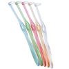 Ci Medical Brush Miclin Flat Set of 10 Toothbrushes One-Tuft - Taper, Regular,
