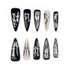 Dark Cool Punk Style Nail Art Film Love Butterfly Wearing Fake Nail Wearing Nail Film