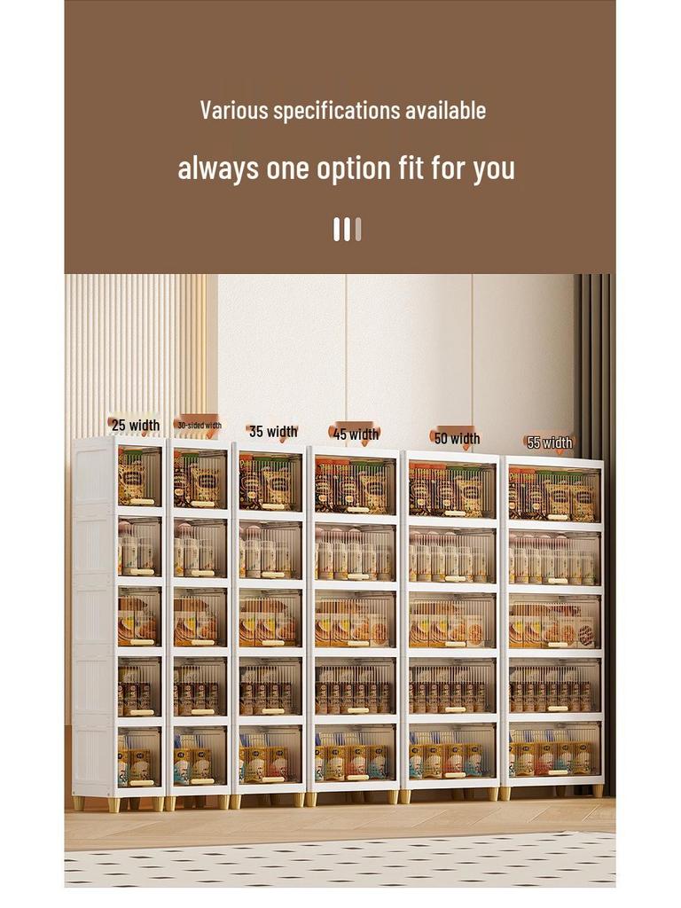 Convertible Multi-Layer Storage Cabinet for Living Room, Bathroom, or Children's Room