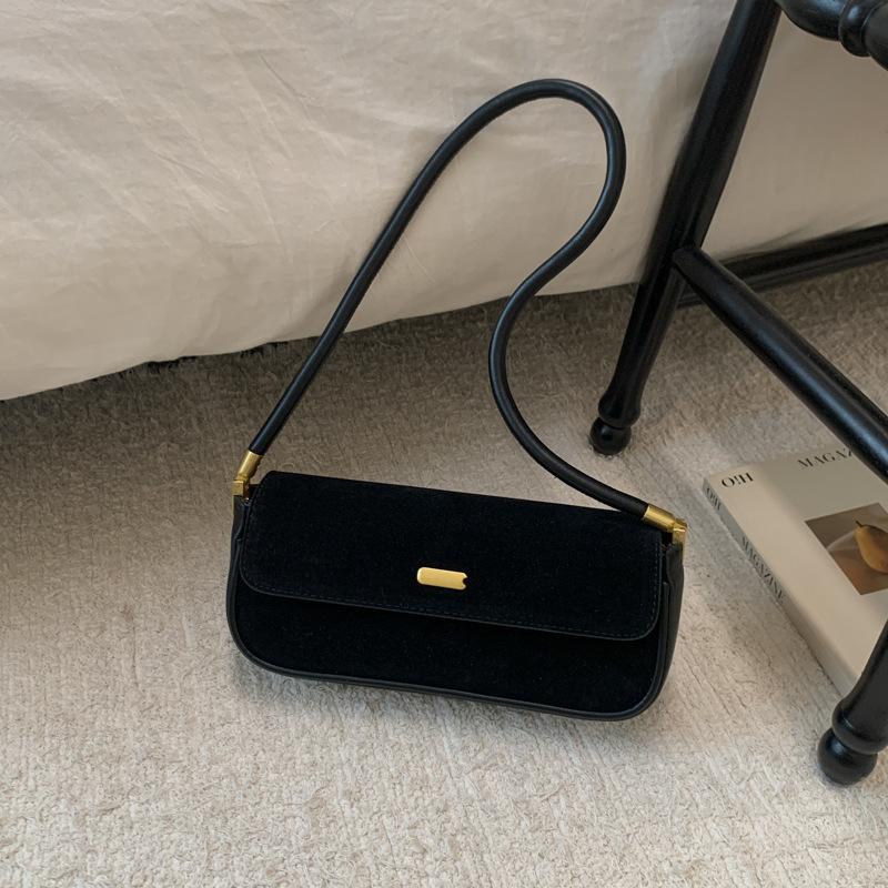 Premium texture retro small bag women's 2025 new commuter versatile shoulder underarm bag fashionable portable baguette bag