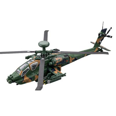 1/46 AH-64 Apache Alloy Utility Attack Advanced Helicopter Model Diecasts Metal Fighter Aircraft Model Sound Light Kids Toy Gift