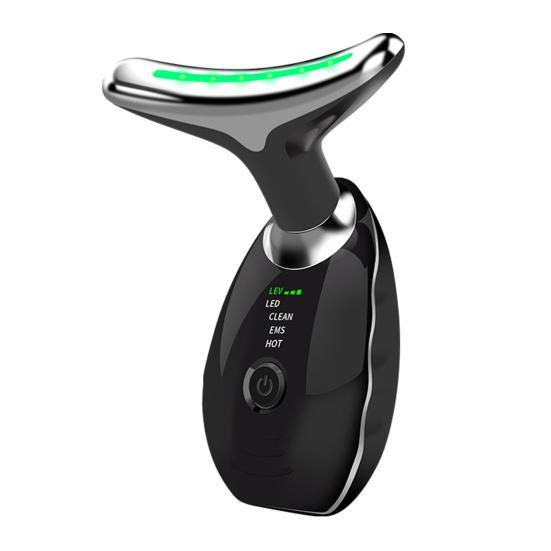 Neck Beauty Massager Anti-Wrinkle Firming Massager with Red Light Therapy Microcurrent Heating Modes Multi-Effect Skin Care Devices for Home Skincare
