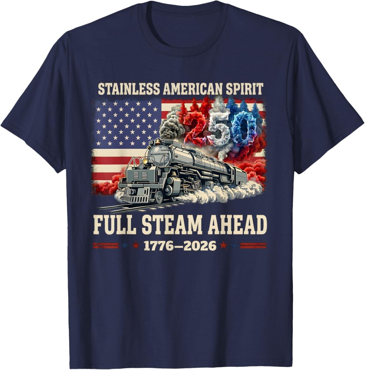 250 Years American Anniversary 1776-2026 USA Flag Unisex T-Shirt S