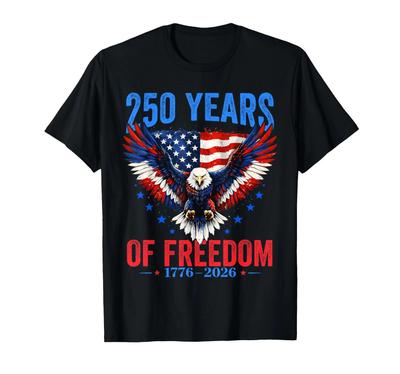Maglietta Vintage 250 Anni Americana 1776 2026 250° USA Uomo Donna