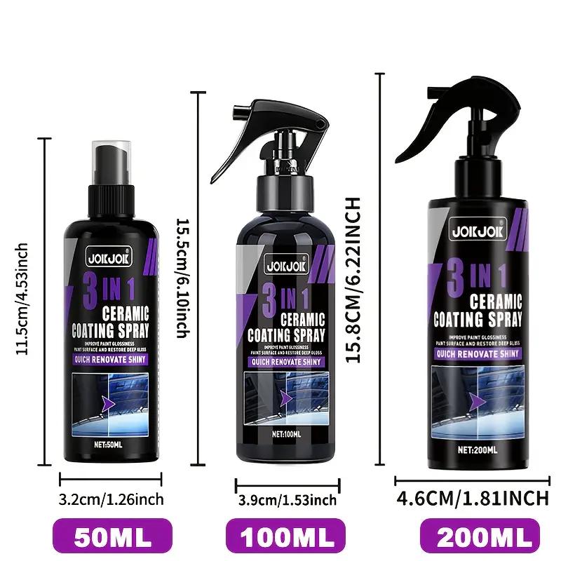 3 In 1 Car Ceramic Nano Coating Liquid Coating Nano Crystal Hydrophobic Layer Polishing Coating Agent Car Polish Nano Coating