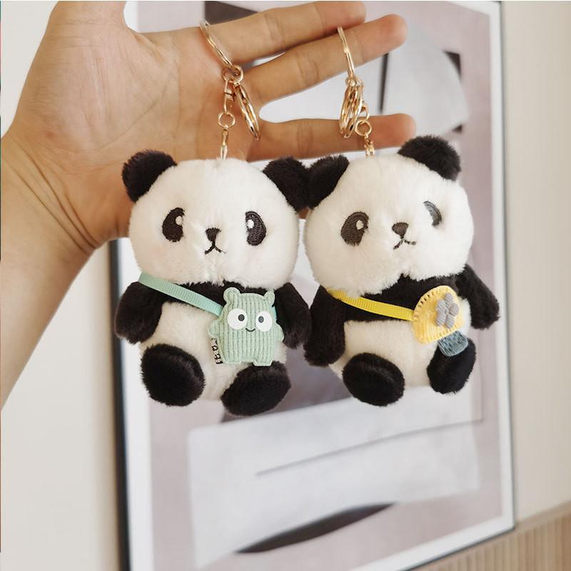 Cute Panda Plush Keychain Charming Stuffed Toy Mascot For Gifts And Events