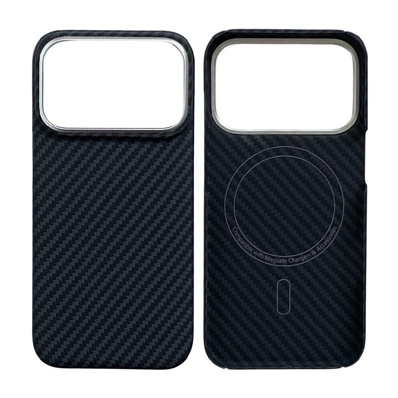 iPhone 17 Pro Max Ultra-Thin Magnetic Kevlar Case with Carbon Fiber Heat Dissipation & Drop Protection iPhone 17 ProMax
