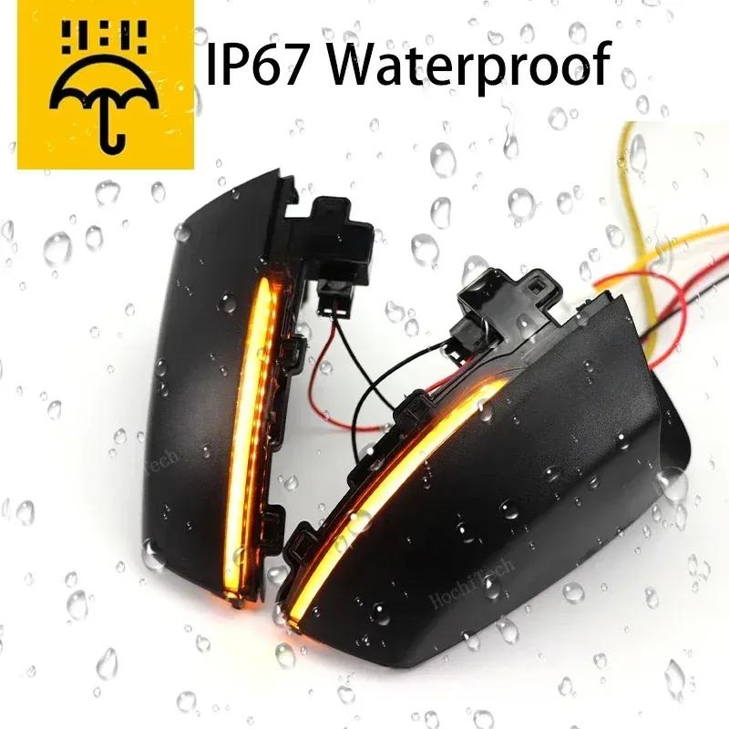 2PCS LED Dynamic Turn Signal Light Mirror Indicator Blinker Lamp for VW Volkswagen Polo MK5 6R 6C 2009-2017