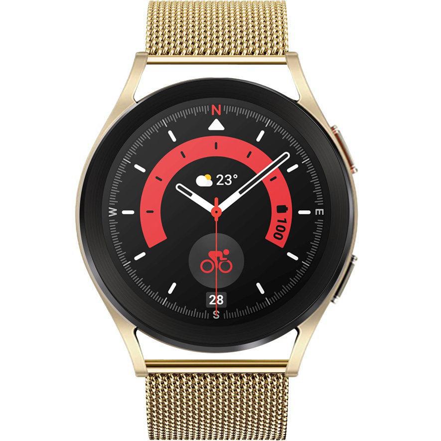 Bracelet + Case for Samsung Galaxy Watch 5 Pro 45mm, Gold