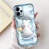 For Motorola Moto G13 G23 G53 G73 Phone Case MotoG13 G 23 Back Cover Soft Matte Silicone Slim Fundas Lovely Panda Rabbit Flower